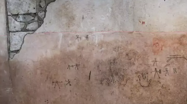 Descubrimiento de Dibujos de Gladiadores en Pompeya